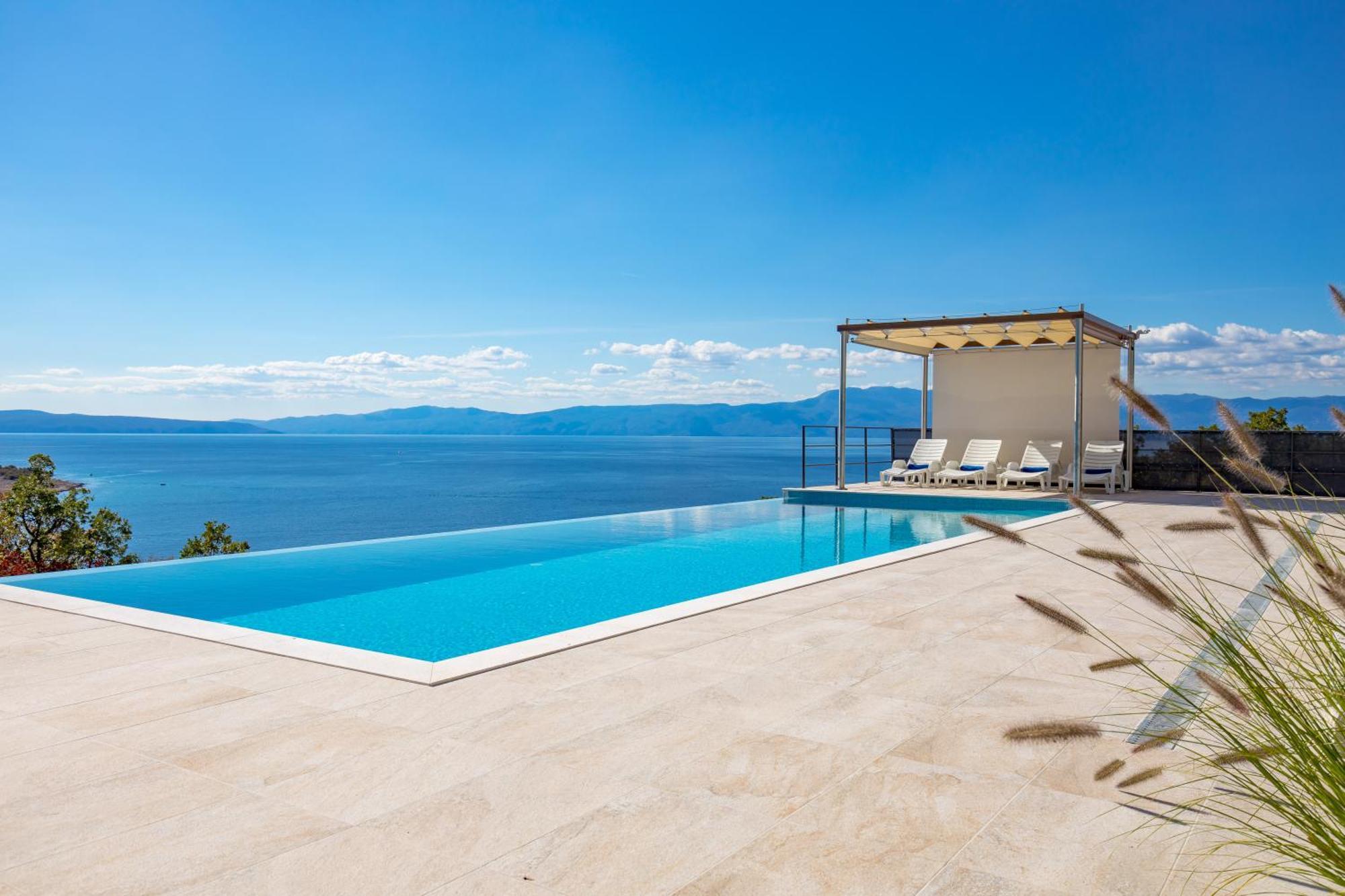 Luxury Villa Ostro With Pool & Krk Bridge View Kraljevica Exterior photo